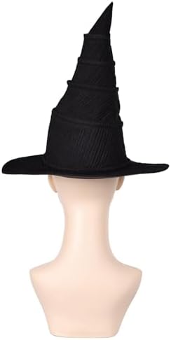 Pacreck Elphaba Cosplay Glasses and Witch Hat Wicked Witch Costume Accessories