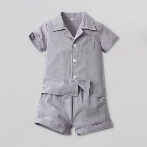 Boys Summertime Cotton Linen Outfit