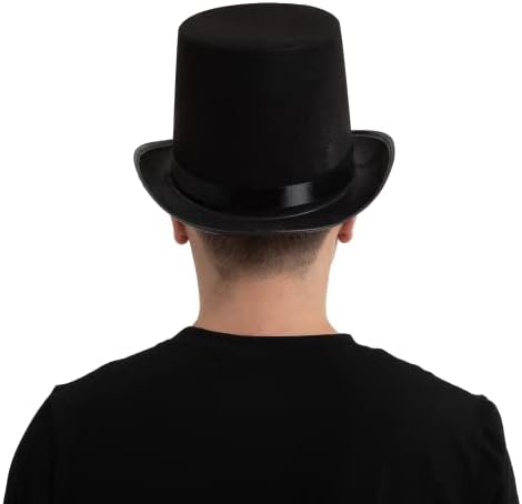 Elevate Your Style Spooktacular Black Top Hat for Men