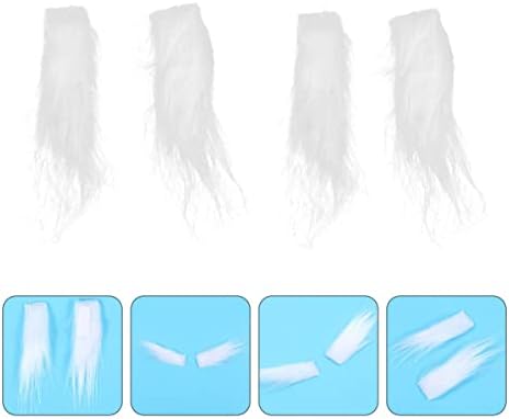 2-Pack Self-Adhesive Santa Fake Eyebrows Festive Cosplay and Party Accessories