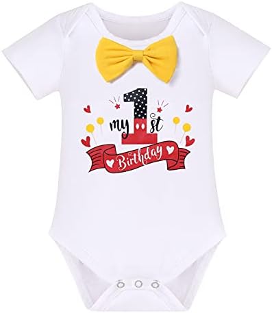 IBTOM CASTLE Baby Boys 1st Birthday First Birthday Fancy Costume Cake Smash Outfits