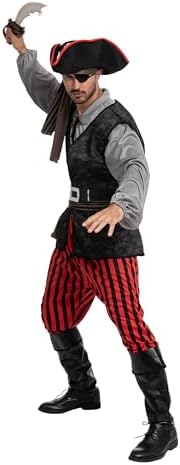 Spooktacular Men Pirate Costume Set Adult Role-played Adventure