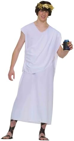 Mens Unisex Costume Toga with Drape Greek RomanGod Goddess Costume Halloween Party Wear