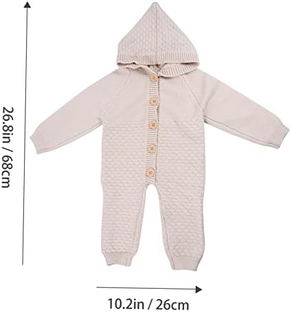 Knitted Jumpsuit for Toddlers with Rabbit Hair Decor