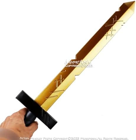 Golden Battle Sword Costume Prop for Fantasy Fans