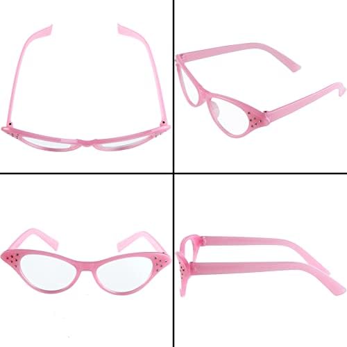 Aneco 6-Piece 50s Timeless Cat Eye Set