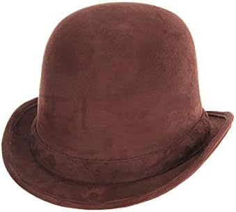Tall Brown Steampunk Derby Bowler Costume Hat