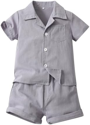 Boys Summertime Cotton Linen Outfit