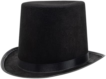 Elevate Your Style Spooktacular Black Top Hat for Men