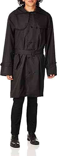 Secret Agent Spy Trench Coat Black