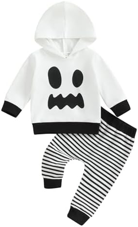 Baby Halloween Striped Hoodie Set