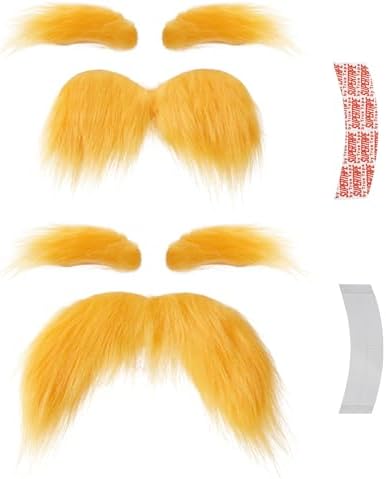 Woafo Yellow Mustache Kit - 2 Pieces for Adults