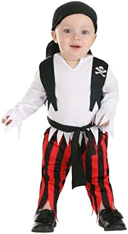 Baby Pirate Captain Jumpsuit - Mini Buccaneer Costume for Infants