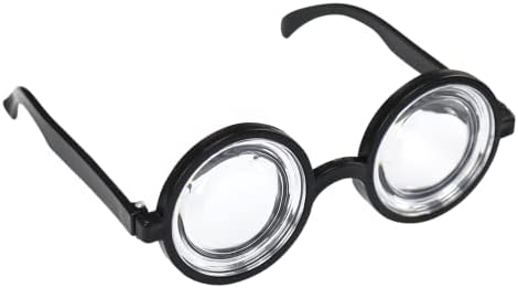 Iconkal Thick Lens Nerd Dress-Up Costume Glasses Perfect Halloween Addition