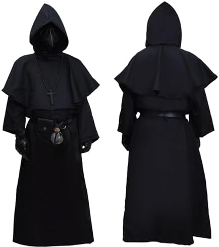 8-in-1 Plague Doctor Costume Set for Halloween Cosplay