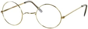 Creative Round Wire Rim Glasses for Costume