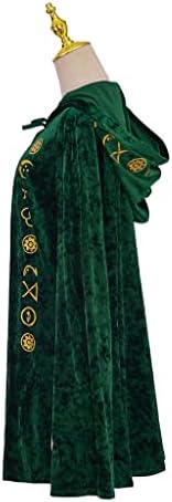 RocailleCos Winifred Sanderson Halloween Costume Cloak Green Velvet Robe