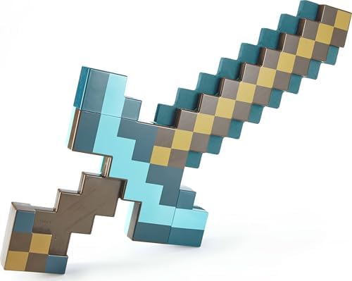 Transforming Minecraft Diamond Sword Pick-Axe Toy
