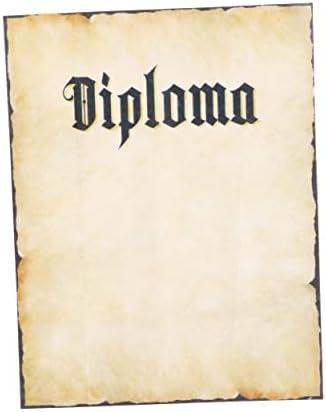 Fun Costumes Fake Diploma Halloween Graduation Cosplay Paper Costume