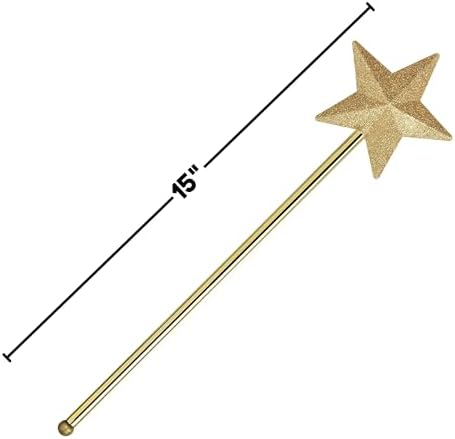Amscan 15-inch Gold Glitter Wand