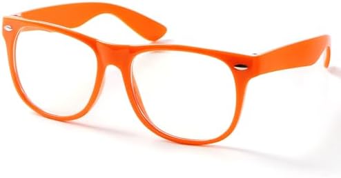 Spooktacular Creations - Retro Orange Nerd Glasses