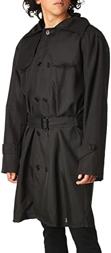 Secret Agent Spy Trench Coat Black