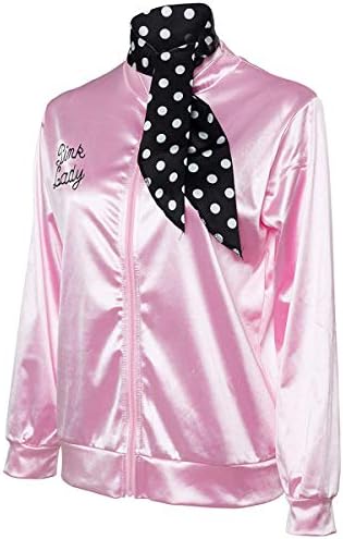 CISSTEC 1950s Pink Satin Jacket
