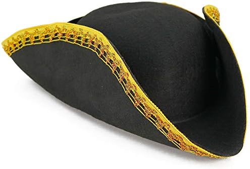Skeleteen Colonial Black Tricorn Hay