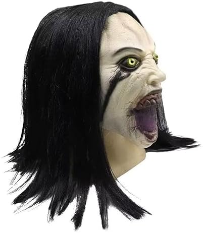Horror Mask Womens Latex Cepyotic Demon Wigs