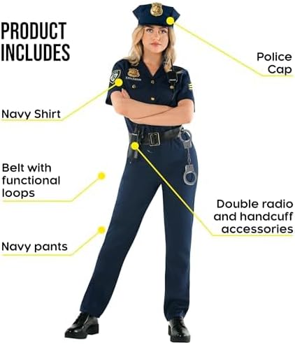 Morph Police Officer Costume - Womens Costume