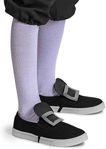 Skeleteen Colonial White Knit Socks - Perfect for Halloween and Cosplay