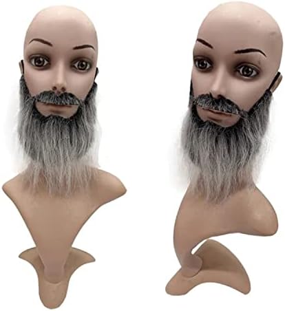 Funny Costume Party Fake Beard Moustache Set Halloween Christmas Disguise Toy Black Grey