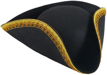 Spooktacular Black Pirate Hat Perfect for Halloween and Role-Play