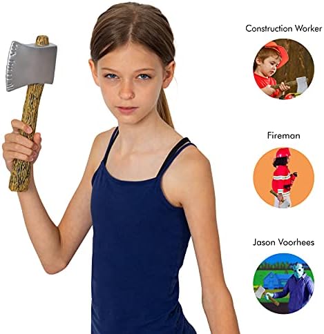 Skeleteen Realistic Hatchet Axe Toy - Cool Plastic Axe for Kids