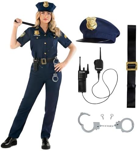 Morph Police Officer Costume - Womens Costume