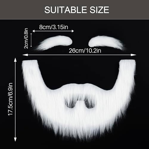 Yan Dream Fake Beard and Mustache Set for Halloween