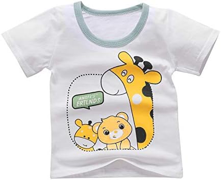 AMIMOJY Cartoon Animal Printed Toddler Boys Outfit