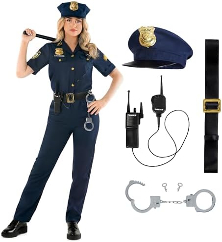 Morph Police Officer Costume - Womens Costume