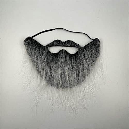 Funny Costume Party Fake Beard Moustache Set Halloween Christmas Disguise Toy Black Grey