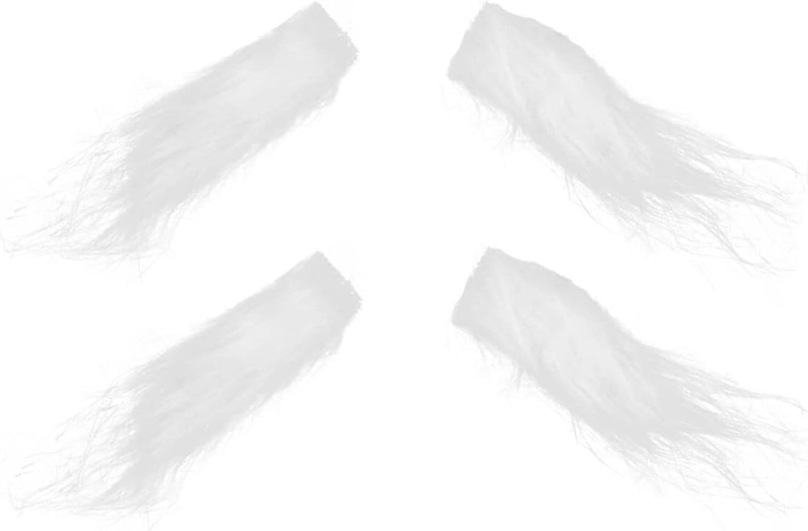 2-Pack Self-Adhesive Santa Fake Eyebrows Festive Cosplay and Party Accessories
