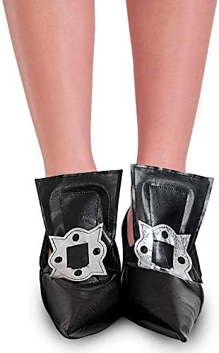 Skeleteen Witch Costume Shoe Covers - Pointy Faux Leather
