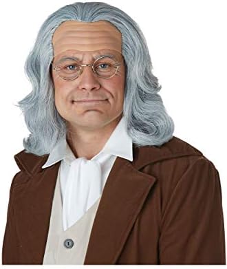 Mens Wig for the Perfectly Plaid and Shrewdly AccurateBenjamin Franklindummy