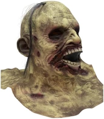 Soguer Creepy Zombie Head Toy Mask Latex Trick or Treat Adult Costume