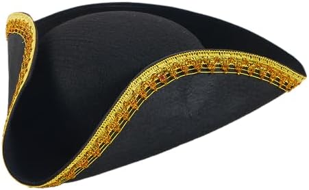 Spooktacular Black Pirate Hat Perfect for Halloween and Role-Play