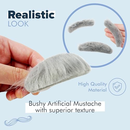 Fake Mustache for Kids Halloween and Grandpa Costumes