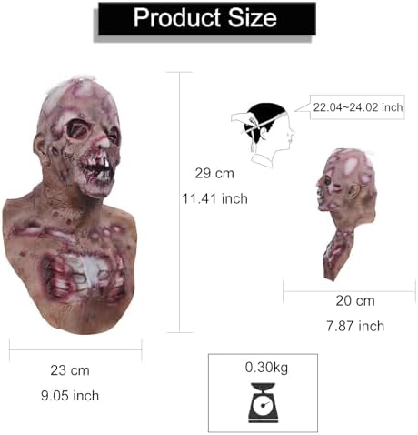 Scary Zombie Mask for Halloween adults
