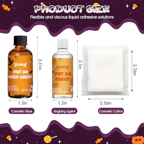 Ganbaro Spirit Gum Adhesive and Remover Set for Costumes