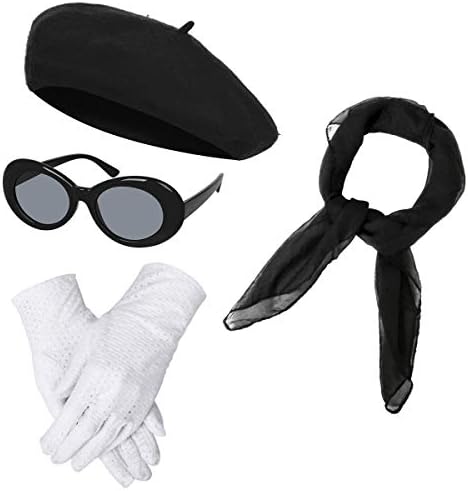 BengPro Retro Costume Set French Party Accessories for Women