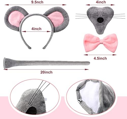 Sintege Mouse Costume for Kids - Mouse Ears Accessories