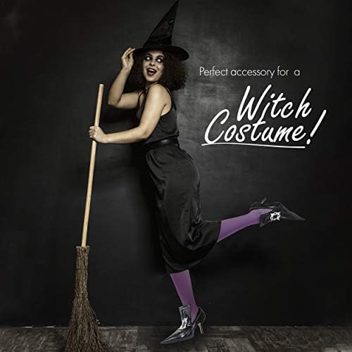 Skeleteen Witch Costume Shoe Covers - Pointy Faux Leather
